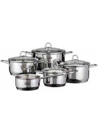 ELO Kochtopf Rubin Set Rubin 5-teilig Edelstahl 18/10